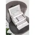 IsmatDecor Шкатулка S-777-1N белый 15.5 см 24.5 см 0.5 кг бархат МДФ 17.5 см