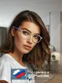 Очки для дали с футляром на магните PROUD мод. MR01-01 Цвет 41 с линзами ROMEO 1.56 HMC/EMI -6.50 РЦ 58-60