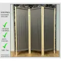 Ширма серая 3 створки, ширина 156 см высота 180 см, складная