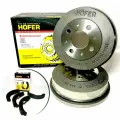 Комплект тормозных барабанов + тормозные колодки ваз Hofer 2108-2115, 2110-2112 Гранта Приора Калина Датсун Hofer HF 144 806