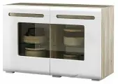 Комод КМ-10 «Наоми» (Дуб каньон/Белый глянец) БТС
