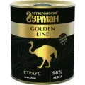 Четвероногий гурман Golden line влажный корм для взрослых собак со страусом, в консервах - 340 г 1 шт