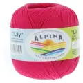 Пряжа Alpina LILY 10 шт. по 50 г 100% мерсеризованный хлопок 175 м №105 яр. сиреневый