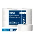 Туалетная бумага рулонная Tellus (TORK) T1 Universal, система T1, 6 рулонов по 525 метров, 1 слой, белая, 120195
