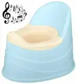 Горшок детский музыкальный Голубой