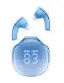 Беспроводные наушники ACEFAST T9 Crystal color (Air) bluetooth earbuds синий ледник