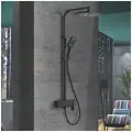 Душевая система Rose R1036H, черный