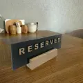 Табличка на стол резерв/RESERVED двухсторонняя. Подставка на стол для кафе, ресторанов. Тэйбл Стэнд. для кафе