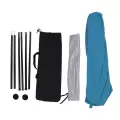 Beach Tent Camping Sun Shelter Polyurethane Fiber UPF50 Waterproof Outdoor Shade Canopy with Carry Bag for Fishing Backyard Picnic Blue 210x170x150cm/82.68x66.93x59.06in
