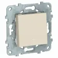4 шт. Schneider Electric Unica New Бежевый Выключатель 1-клавишный, с подсветкой, сх. 1а, NU520144N