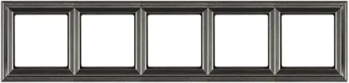 Рамка Jung Eco Profi Deco на 5 постов, универсальная, антрацит
