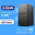 Корпус для компьютера CBR PCC-MATX-V201-WPSU, тип Minitower