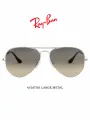 Солнцезащитные очки Ray-Ban, черный, серебряный