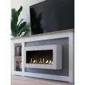 Настенный биокамин от Subor B 1100N, напольный, белый, 110х50 см, сталь