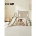 Детский игровой комплекс с горкой UNIX Kids Star / Звезда бежевый для дачи, дома и улицы, игровая площадка для детей и малышей