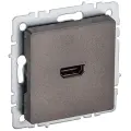 BRITE Розетка HDMI РHDMI-0-БрТБ темная бронза , IEK BR-H10-K45 (1 шт.)