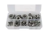Набор зубчатых фланцевых гаек М3-М10 55 предметов