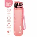 Бутылка для воды спортивная, для напитков 1000 мл Elan Gallery Style Matte, с углубл. д/пальцев, пыльная роза