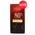 Шоколад Красный Октябрь горький 80% какао, 75 г х 10 шт в наборе
