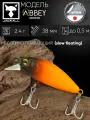 Воблер минноу на щуку/на головля/на судака/на окуня/на форель JACKALL Abbey Minnow 38SF цв. pellet orange