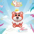 Игровой Набор Vivid Fella. Интерактивная игрушка Медвежонок БУ-БУ (кушает, повторяет слова, проигрывает мелодию, свет, с аксессуарами, в коробке) SF82306A