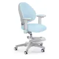 Растущее компьютерное детское кресло с подлокотниками Ergokids Mio Y-407 голубое