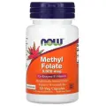 Капсулы NOW Methyl Folate 5000 мкг, 50 г, 5000 мкг, 50 шт.