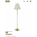 Торшер IKEA FLYGHÖJD , напольный, латунный/бежевый , высота 143 см