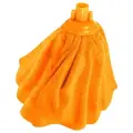 Насадка МОП для швабры OfficeClean Professional Юбка, микрофибра, длина 28см, 110г, оранжевая (303088)