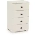 Комод четырехсекционный Альтернатива Плетенка, 55,5 x 44,5 x 87,5 см, слоновая кость