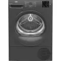 Beko Сушильная машина с тепловым насосом BM3T37220A, загрузка 7 кг, 15 программ, подсветка барабана, Антрацит(черный)