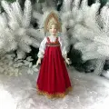 АртМороз Кукла в русской одежде 30см, фигурка интерьерная, авторская игрушка ручной работы