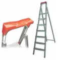 Лестница-стремянка «UFUK», 155 см, 7 ступеней, стальная, облегченная, вес 10 кг