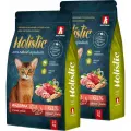 Зоогурман HOLISTIC STERILIZED для взрослых кастрир котов и стерилиз кошек с индейкой и белой рыбой (1,5 + 1,5 кг)