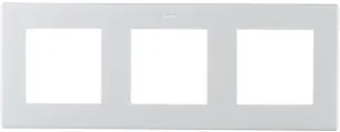 Рамка Simon 24 Harmonie трехместная алюминий (2400630-033)