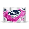 Бумага туалетная Papia SILK EDITION Белая 3 слоя, 6 шт