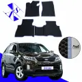 Автомобильные коврики EVA/ЕВА/ЭВА для Kia Sorento 2 II (XM) / Киа Соренто 2 II (XM) 2012-2021 черный василок