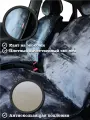 Накидки на сиденья из искусственного меха Premier Antislip 2шт, Серый, на передние сиденья HR-140