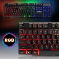 Клавиатура проводная игровая DEFENDER Mayhem GK-360DL, USB, 104 клавиши, с подсветкой, черная, 45360