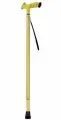 Трость телескопическая Trives серии NOVA с анатомической ручкой и ремешком, цвет желтый
