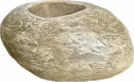 Садовая фигурка Голден Крафт Камень Галька, бежевый, 21x11x15 см