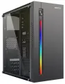 Корпус Ginzzu D370, Mini-Tower, RGB-подсветка, акриловое окно, без блока питания