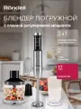 Блендер погружной Rondell RDE-1306 черный/серебристый (1306-re-01)