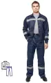 Костюм рабочий летний муж. л22-КБР т-син. (р.64-66) 170-176