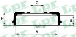 Барабан тормозной Lpr арт. 7D0088