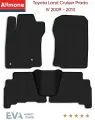 Коврики в салон ЭВА Allmone для Toyota Land Cruiser Prado 4 (J150) 2009 - 2013, черные, 5шт. / Тойота Ленд Крузер Прадо 4