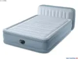 Intex Надувная кровать 152х236х86см со спинкой, встр. нас. 220В, до 272кг