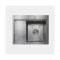 Мойка для кухни Hoffger 5848R Satin (Сталь сатин), правая чаша