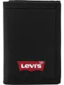 Кошелек Levi's, фактура гладкая, черный