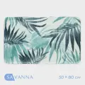Коврик для ванной и туалета SAVANNA Баунти, 50х80 см, цвет зелёный